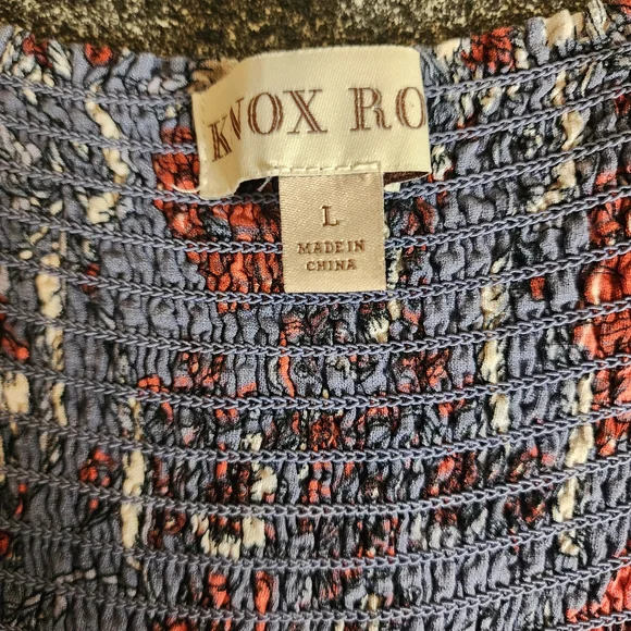 Knox Rose Blue and Red Floral Maxi Dress - Picture 7 of 10